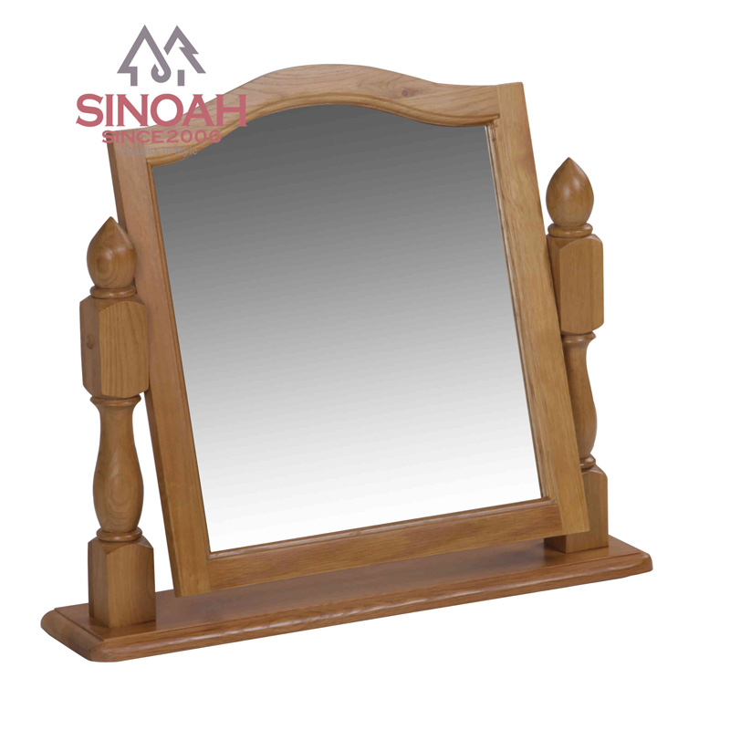 Miroir de dressage rustique en chêne